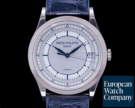 patek philippe calatrava 5296g ss zf white dial/blue hands